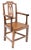 Wood 19th Century Elm Kitchen Dining Chairs, Set of 6 For Sale - Image 7 of 12