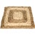 One off-white-and-natural, 1-foot seagrass squares made by hand from lengths of braided seagrass and white corn husks....