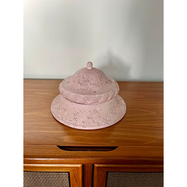 Postmodern Postmodern Plaster Lidded Box For Sale - Image 3 of 8