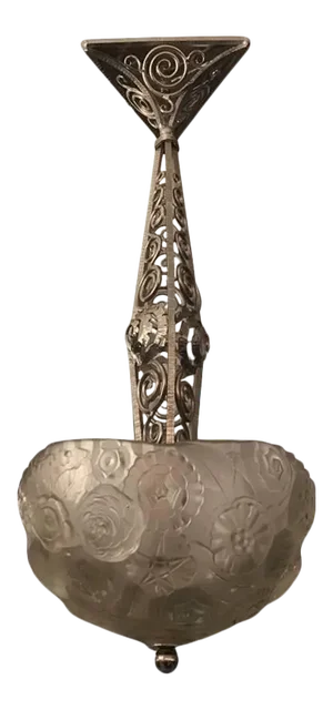French Art Deco Chandelier Signed by Sabino