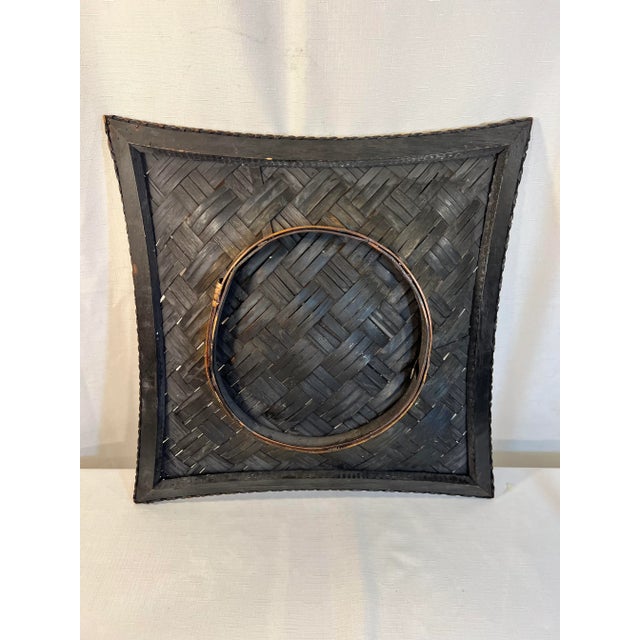 Welcome to Turtle and Crane! Introducing the Vintage Mid-Century Boho Chic Bamboo and Split Reed Footed Tray! This...