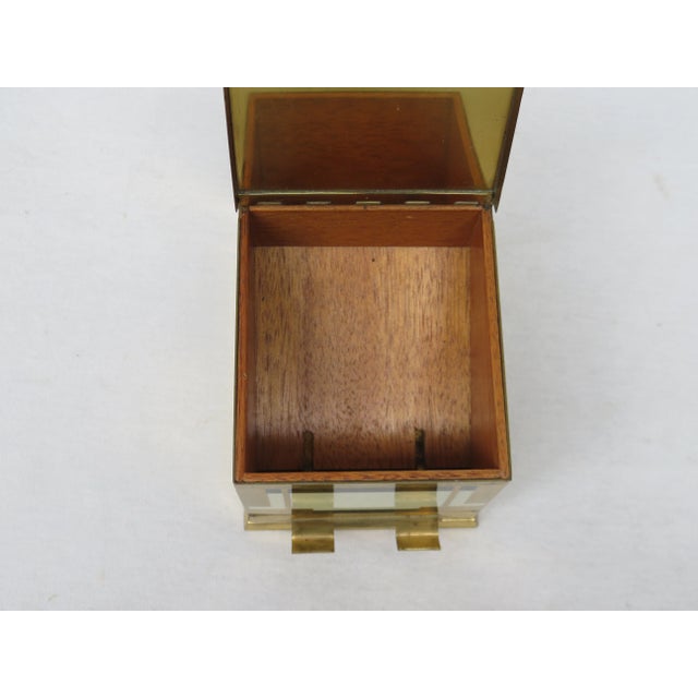 Art Deco Black & White Brass Cigarette Dispenser from Erhard & Söhne For Sale - Image 11 of 15