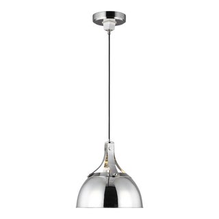 Thomas O'Brien by Visual Comfort Studio Logan Small Pendant, Silver For Sale