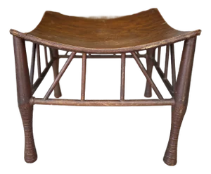 Early 20th Century Egyptian Revival Thebes Stool