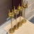 Mid-Century Modern 1960s Swedish Modernist Tall Brass Candlesticks After Pierre Forsell for Skultuna - Set 4 For Sale - Image 3 of 13