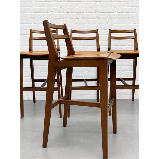 2020s West Elm Bar Stools, C. 2022 - Sold Individually, 8 Available For Sale - Image 5 of 12