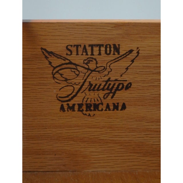 1970s Statton Oxford Cherry Queen Anne Sideboard For Sale - Image 17 of 18