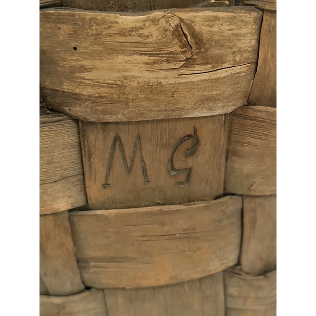 Monumental Woven Antique Basket For Sale - Image 11 of 15