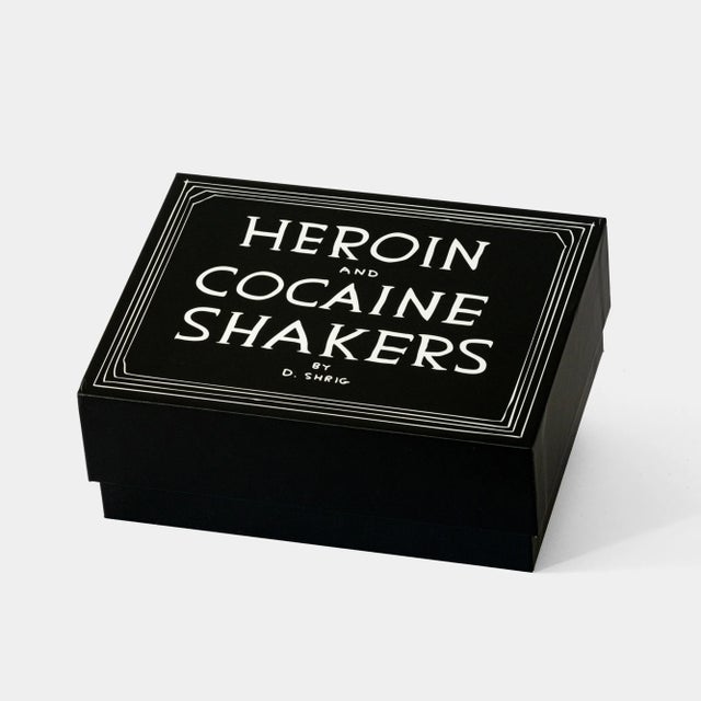 David Shrigley Heroin and Cocaine Salt and Pepper Shakers For Sale - Image 4 of 4