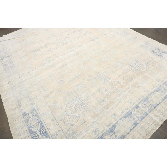 Persian Early 20th Century Beautiful Persian Yazd Room Rug - 8'9" x 11'8" For Sale - Image 3 of 10