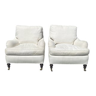 Eduard Ferrell and Lewis Mittman Berkley Club Chairs a Pair. For Sale