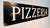 Vintage Pizzeria Sign in Iron, 1930s For Sale - Image 3 of 5