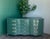 Dixie 1970’s French Provincial Green Lacquered Dresser of Nine Drawers For Sale - Image 4 of 14