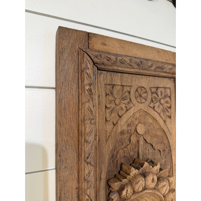 Black Forest Oak Wall Panel Cornucopia Motif For Sale In Nashville - Image 6 of 8