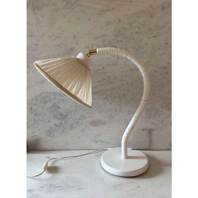 Vintage Scandinavian Swedish Modern table lamp with adjustable shade head. Made by Markslojd circa 1960s. *Plug is not...