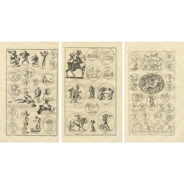 Putti & Cupid, 18th Century, Copper Engravings, Set of 3 For Sale - Image 9 of 9