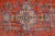 Orange Ethnic Vintage Wool Carpet For Sale In Phoenix - Image 6 of 10