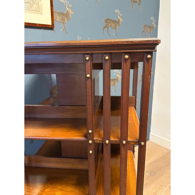 Tan Large Revolving Bookcase, 1890s For Sale - Image 8 of 10