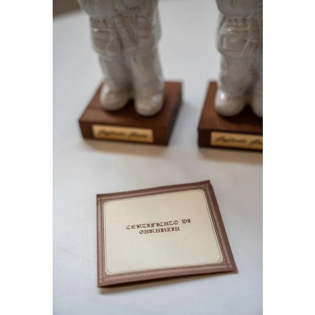 1970s Earthenware Ceramic Figurines by Goffredo Gaeta, 1970, Set of 2 For Sale - Image 5 of 12