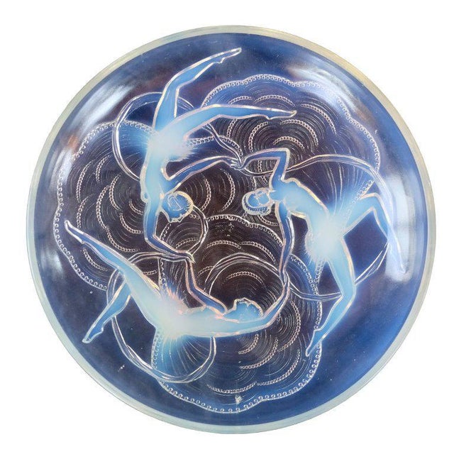 Vintage Glass Bowl with Dancers For Sale - Image 5 of 6