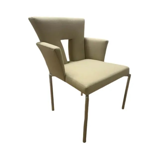 This is the Hollywood chair Attributed to Brueton which can be used as an elegant dining or an occasional chair. The slim...