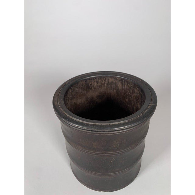Large "bitong" Brush Pot, Chinese Wood, 19th Century, Qing Dynasty For Sale - Image 6 of 7