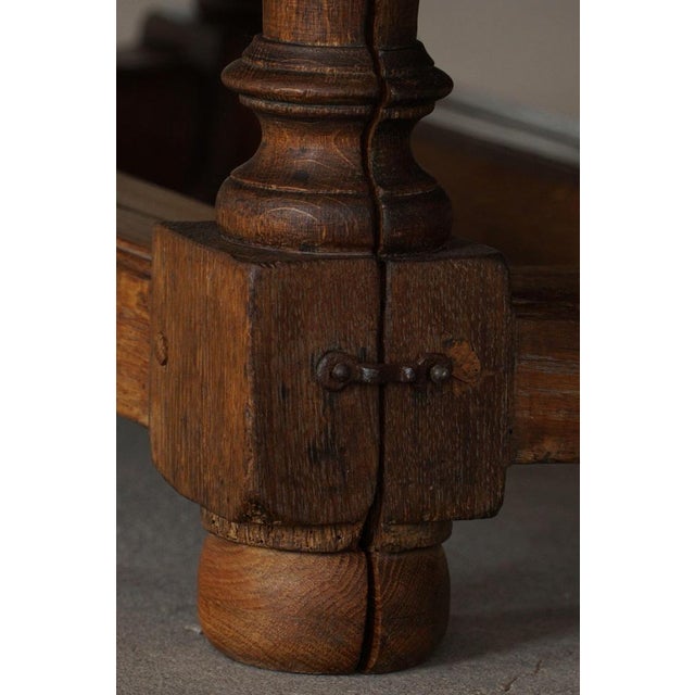 Antique 19th Century Baroque Danish Drop-Leaf Table in Oak For Sale - Image 13 of 18