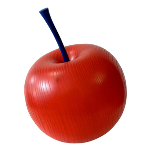 "Red Apple Blue" Contemporary Original Limited Edition Still Life Sculpture