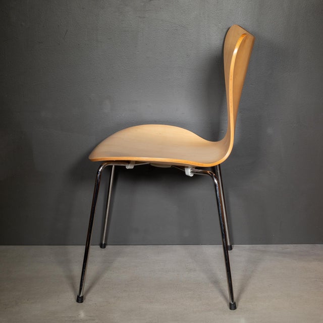Early 21st Century Fritz Hansen Series 7 Chair-Maple For Sale - Image 5 of 8