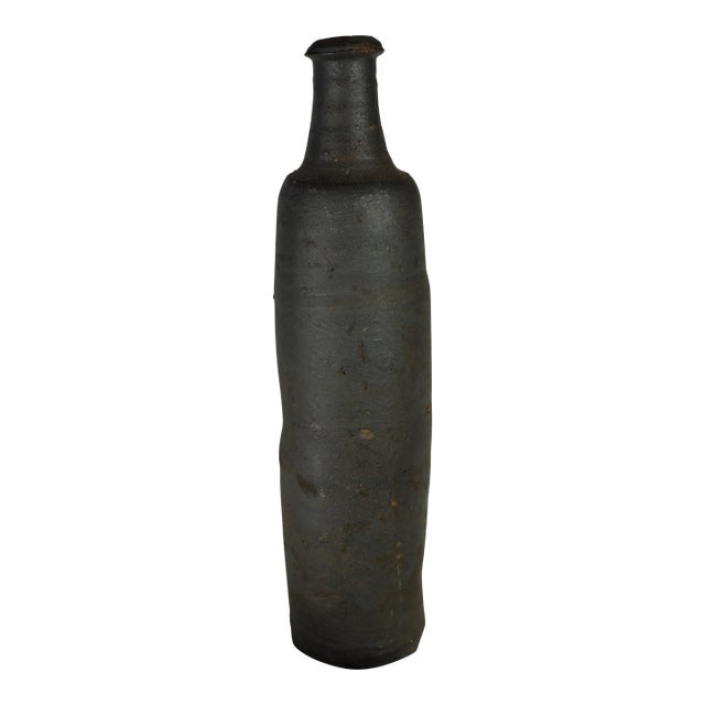 19th Century French Ger Norman Stoneware Bottle, Tall Type 1 For Sale