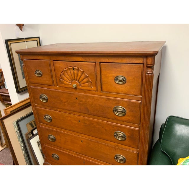 English Antique Tall Chest For Sale - Image 3 of 13