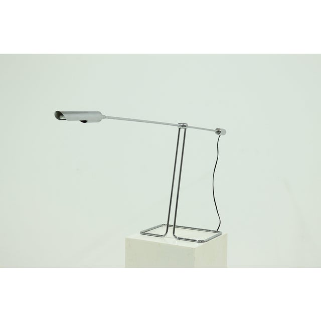 Mid-Century Modern Chromed Steel Counter Balance Lamp by Abo Randers, 1970s For Sale - Image 3 of 13