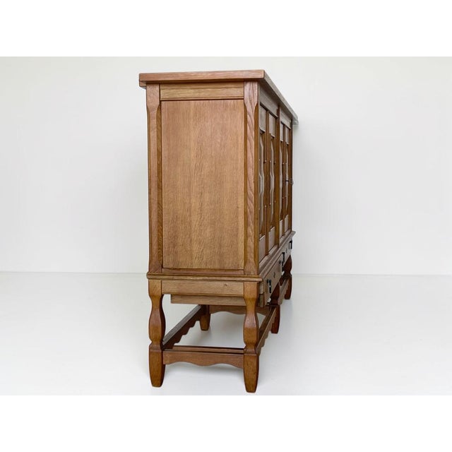 Vintage Oak Sideboard by Henning Kjærnulf for Nyrup Furniture Factory, Denmark, 1960s For Sale - Image 12 of 18