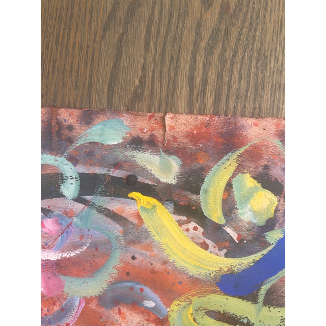 Hendrik Grise 1970s Vintage Abstract Expressionist Painting For Sale In Denver - Image 6 of 6
