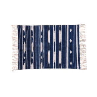 Violet Rug, 10x14, Blue & White For Sale