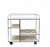 Metal Chrome and White Laminate Serving Trolley, Italy, 1970s For Sale - Image 7 of 8