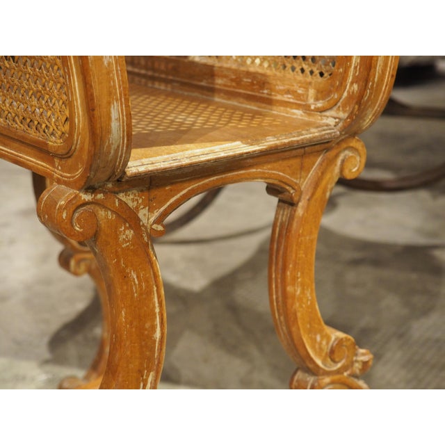 Early 1900s French Caned Louis XVI Style Porte-Revues Music Sheet Holder For Sale - Image 12 of 18