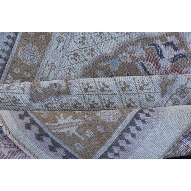 Antique Persian Serab Small Rug in Brown, Tan and Neutrals 3'1 X 5'6 For Sale - Image 12 of 13