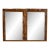 Vintage 1970s Lane Brutalist Double Wall Mirror Geometric Paul Evans Style For Sale