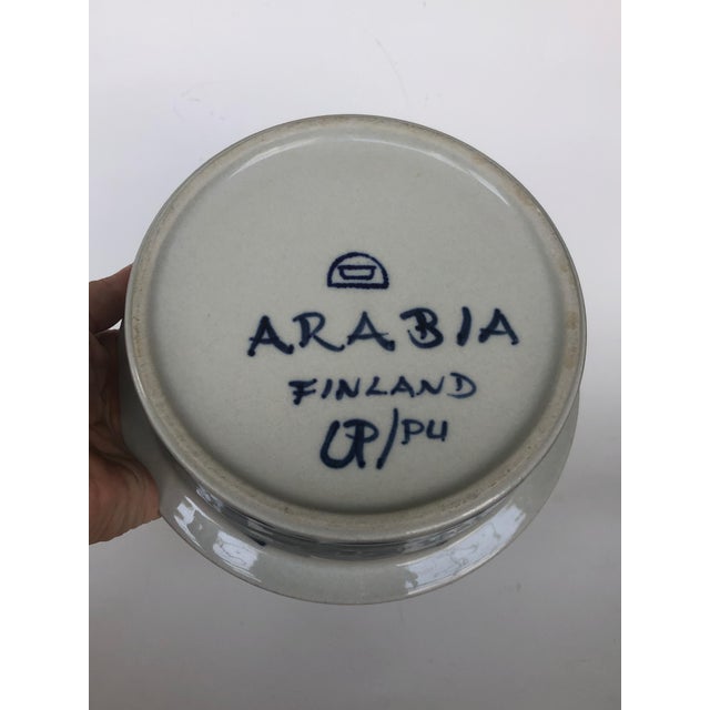 1960s Vintage Arabia Finland Anemone Pottery Serving Bowl Chairish