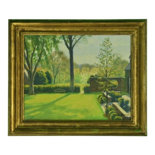 Julian Barrow C1993 'Looking West Over Terrace' For Sale