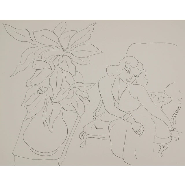 Henri Matisse (1869-1954) (after) Woman with Long Arms Lithograph after a drawing by the artist Signed in the plate On...