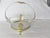 Gold Antique 1900s Gold Ornate Metal Frame and Crystal Bowl Star Bust Pattern Brides Basket For Sale - Image 8 of 9