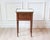 Wood Louis XVI Style Mahogany Side Table with Marble Top and Brass Gallery, 20th Cent For Sale - Image 7 of 10