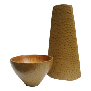 R & Y Augousti Vase and Bowl Set For Sale