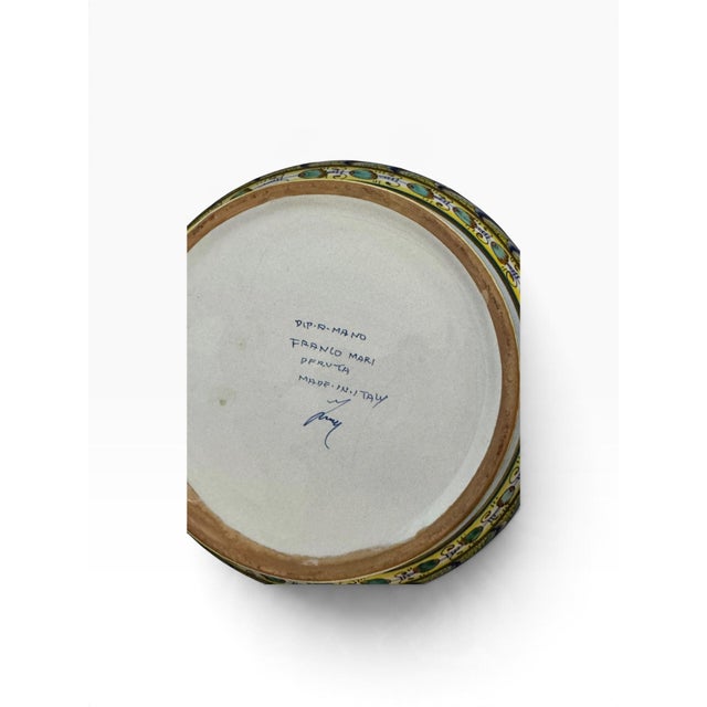 Vintage Franco Mari Deruta Hand-Painted Italian Maiolica Jardinière and ...