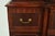 Baker Furniture Style Georgian Banded Mahogany Breakfront Bookcase Cabinet With Drop Front Secretary Desk For Sale - Image 10 of 15