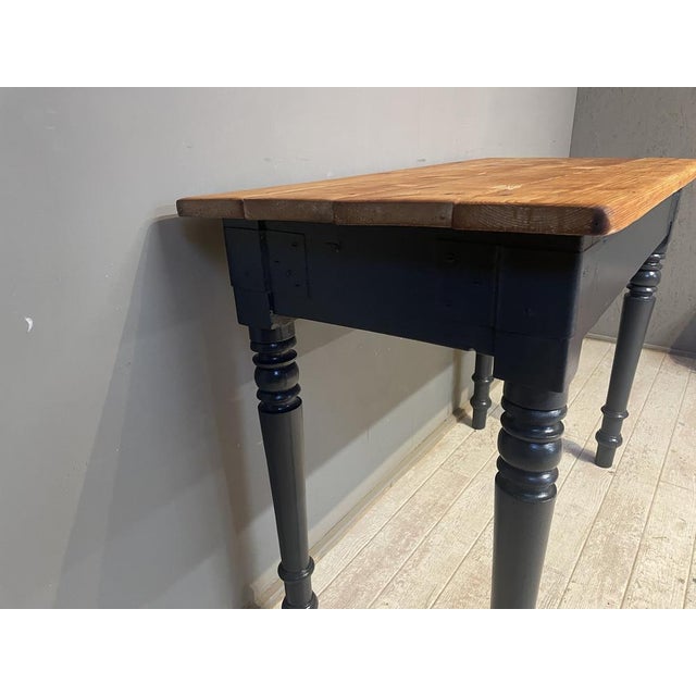 Antique Black Fir Table, 1890s For Sale - Image 9 of 18