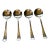1920's Antique Rc Silver Co. "Manchester " Pattern Dessert Spoons- Set of 4 For Sale