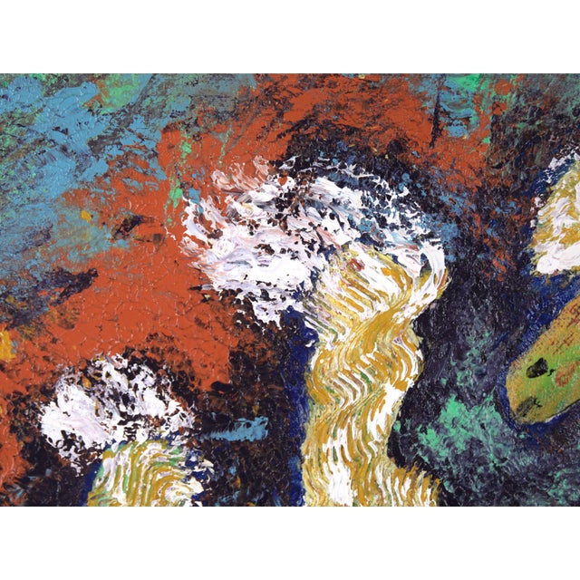 "Carousel" Abstracted Horses with Texture in Acrylic on Canvas Dynamic composition of horses by Marion J. Denton...